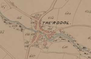 Tre\'r Ddôl on the Tithe map of 1844
